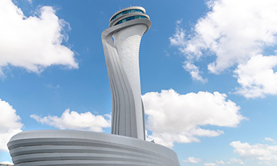 Aeropuerto de Estambul - vista desde la torre de control